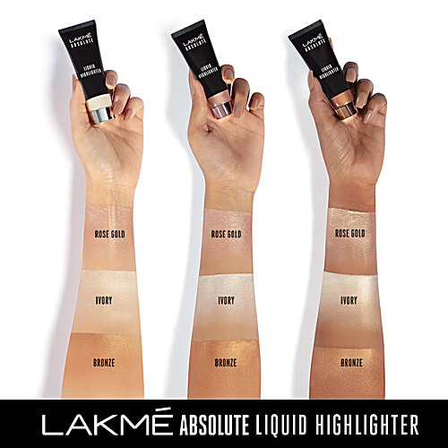 Lakme Absolute Liquid Highlighter, 25 g Rose Gold 