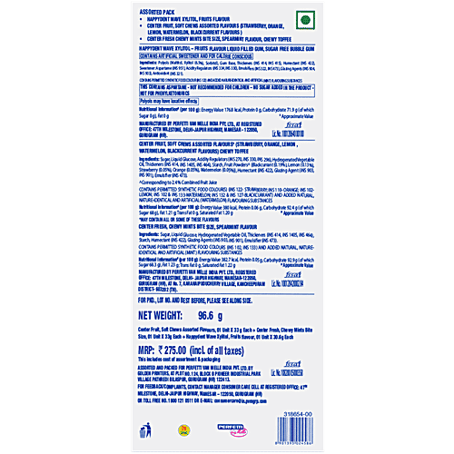 #MyWorkBuddy Assorted Pack - Happydent, Centre Fresh & Centre Fruit, 96.6 g