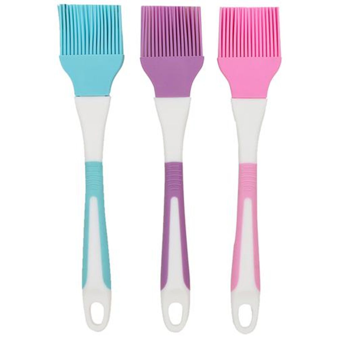 DP Silicone Brush - With Plastic Handle, Medium, Assorted Colour, BB437-D, 1 pc 