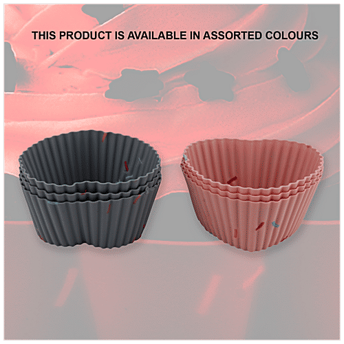 CookStyle Silicone Cake Mould Set - Assorted Colour, BB6454-5, 6 pcs  