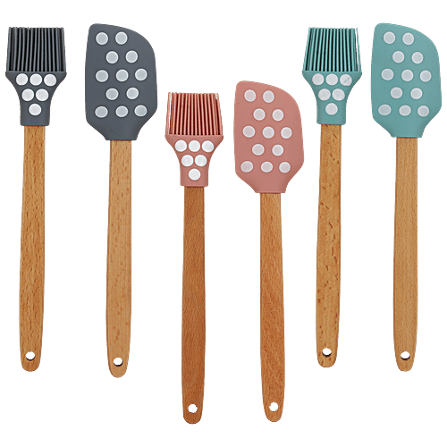 CookStyle Silicone Brush Set - Assorted Colour, BB6454-8, 2 pcs  