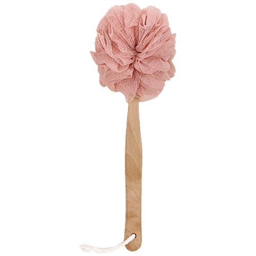 DP Loofah - With Wooden Handle, Assorted Colour, BB442-2, 1 pc  