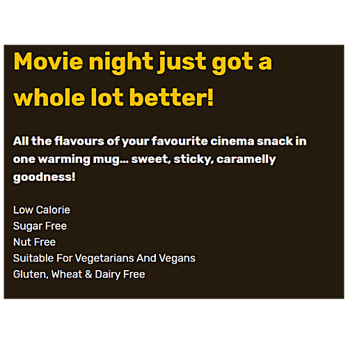 Beanies Flavoured Instant Coffee - Caramel Popcorn, Smooth & Sugar Free, 50 g  