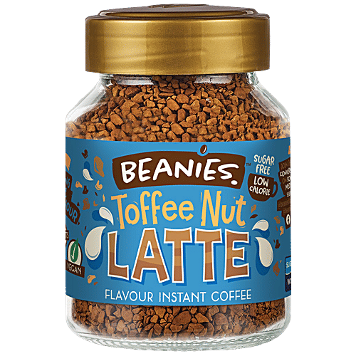 Buy Beanies Flavoured Instant Coffee Toffee Nut Latte, Smooth & Sugar