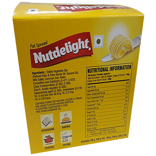 Buy Nutdelight Fat Spread Powered With Omega3, Vitamin A, D & E Online at Best Price of Rs 111