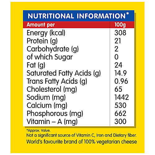 Buy Nutdelight Processed Cheese Block Easy To Grate, Slice & Melt