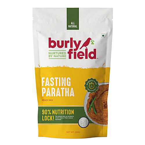 Burlyfield Fasting Paratha - Ready Mix, Natural, Rich In Protein, 200 g  