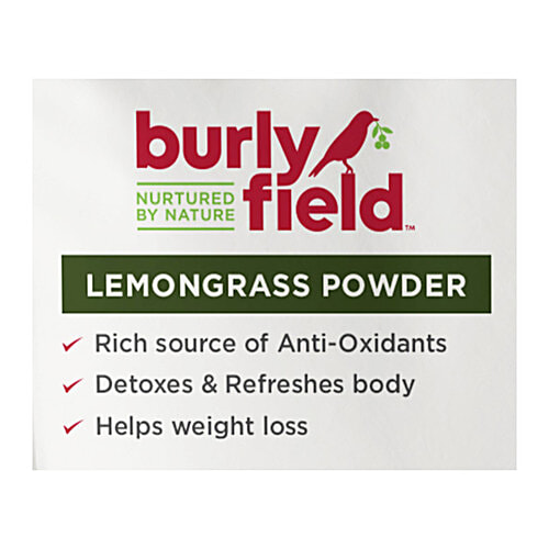 Burlyfield Lemongrass Powder - Rich In Antioxidants, Helps To Detox, 25 g  