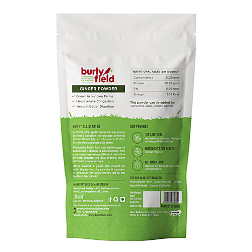 Buy Burlyfield Ginger Powder Natural, Rich In AntiInflammatory Properties, Improves Digestion