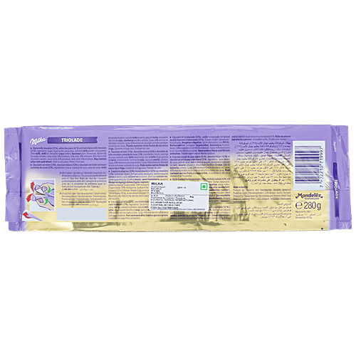 Milka Triolade - Apline Milk With White & Dark Chocolate, 280 g Pouch 