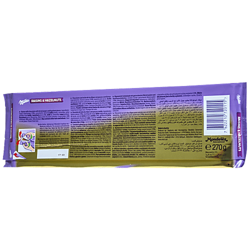 Buy Milka Raisins & Hazelnuts Chocolate Bar Online at Best Price of Rs