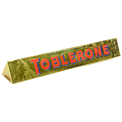 Toblerone Swiss Milk Chocolate With Honey & Almond Nougat Bar, 200 g