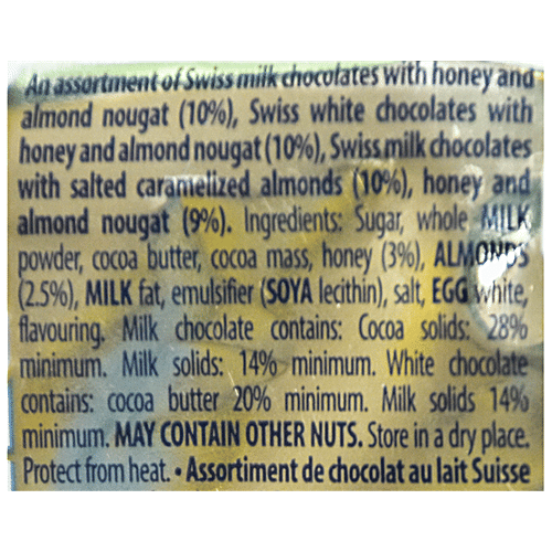 Toblerone Swiss Chocolate With Honey & Almond Nougat - Assorted, Tiny, 272 g Bag