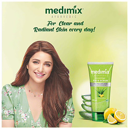 Buy Medimix Everyday Face Scrub Ayurvedic, Aloe Vera & Lemon, For