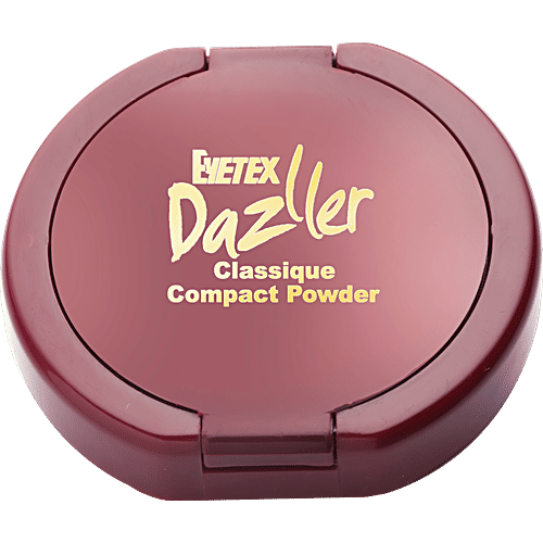 Eyetex Dazller Classique Compact Powder - Sheer Streak-Free Finish, Matte Look, 9 g 8011 Dusky