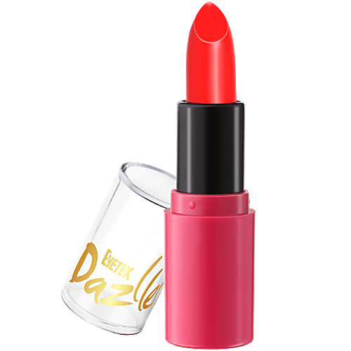 Eyetex Dazller Lipstick - Creme Formula With Matte Finish, Persimmon, 4 g Shade L6 