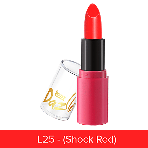 Eyetex Dazller Lipstick - Creme Formula With Matte Finish, Persimmon, 4 g Shade L6 