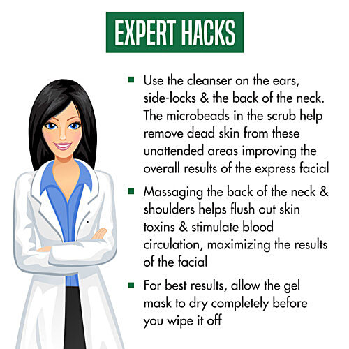 Natures Essence Express Facial For Instant Glow, 3 pcs