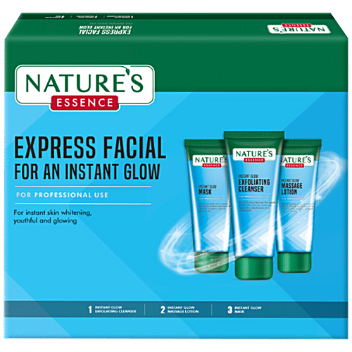 Natures Essence Express Facial For Instant Glow, 3 pcs
