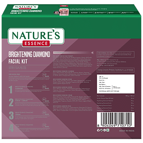 Natures Essence Brightening Diamond Facial Kit, 6 pcs  