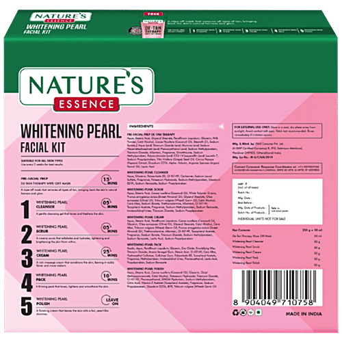 Natures Essence Whitening Pearl Facial Kit, 6 pcs  