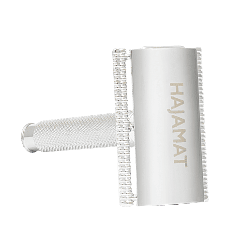 Hajamat Spade Double Edge Safety Razor - Stainless Steel 304, Closed Comb, Chrome Finish, 62 g  