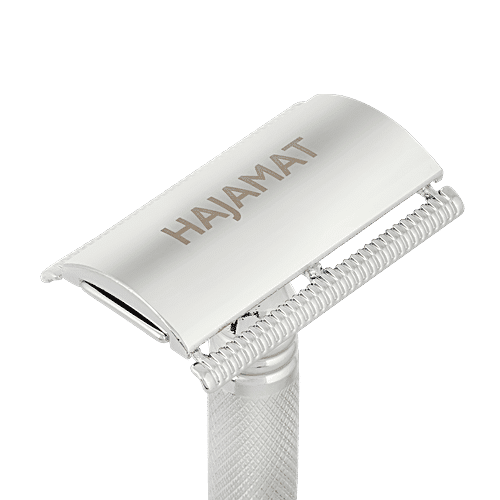 Hajamat Spade Double Edge Safety Razor - Stainless Steel 304, Closed Comb, Chrome Finish, 62 g  