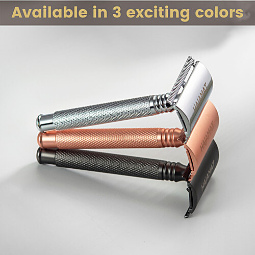 Hajamat Spade Double Edge Safety Razor - Stainless Steel 304, Closed Comb, Chrome Finish, 62 g  