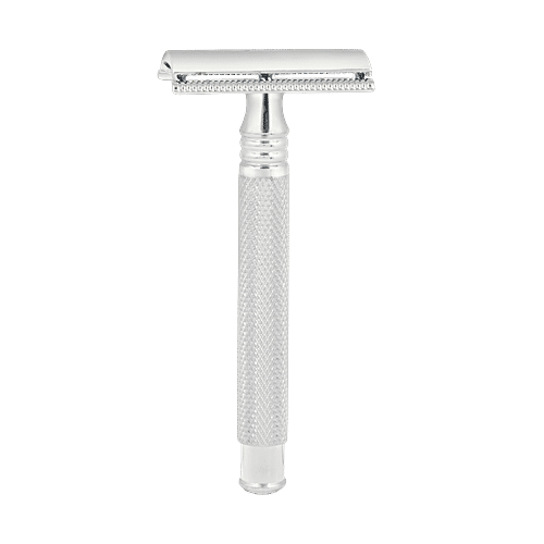 Hajamat Spade Double Edge Safety Razor - Stainless Steel 304, Closed Comb, Chrome Finish, 62 g  