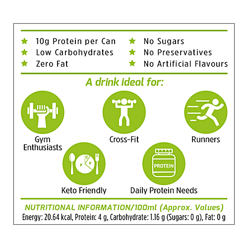 Buy Muscleblaze Sparkling Protein Water Low Carbs, No Sugars, No