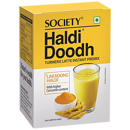 Buy Society Haldi Doodh Turmeric Latte, Instant Premix, With Higher