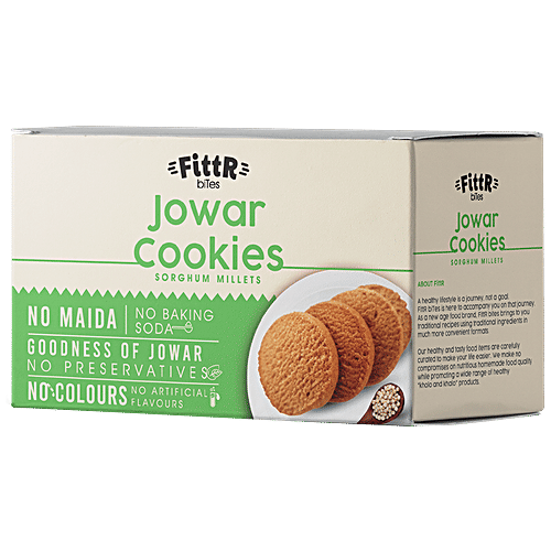 Buy FittR Jowar Millet Cookies Rich In Protein, Iron, Vitamin