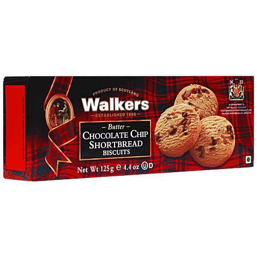 Buy Walkers Butter Chocolate Chip Shortbread Biscuits Delicious
