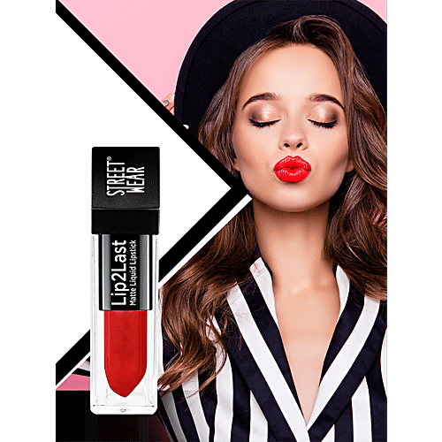 Street Wear Lip2Last Matte Liquid Lipstick - With Vitamin E, 24 Hours Smudge & Transfer Proof, 3.15 g Chillax Pink 