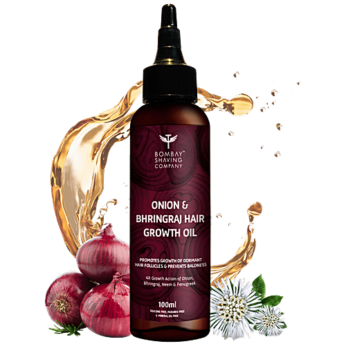 Bombay Shaving Company Onion and Bhringraj Hair Oil, 100 ml