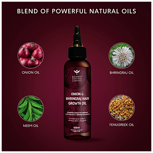 Bombay Shaving Company Onion and Bhringraj Hair Oil, 100 ml