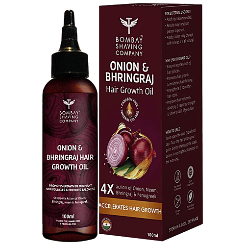 Bombay Shaving Company Onion and Bhringraj Hair Oil, 100 ml