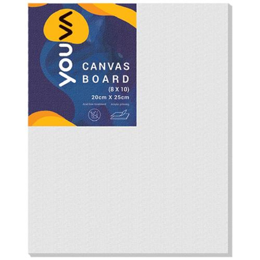 Buy Navneet Youva Youva Canvas Board Acid Free, Acrylic Priming, 20cm