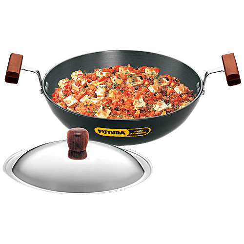 Buy Hawkins Futura Hard Anodised Aluminium Deep Fry Pan/Kadhai 22 cm