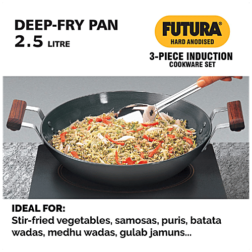Buy Hawkins Futura Hard Anodised Induction Compatible Cookware Set Black, IASET1 Online at