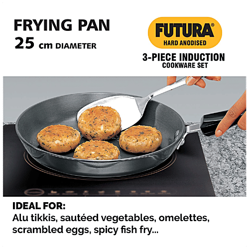 Buy Hawkins Futura Hard Anodised Induction Compatible Cookware Set Black, IASET1 Online at