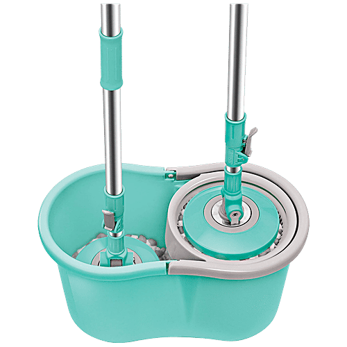 Buy Milton Spotzero Spin Mop Plastic Bucket, Rod With Comfortable