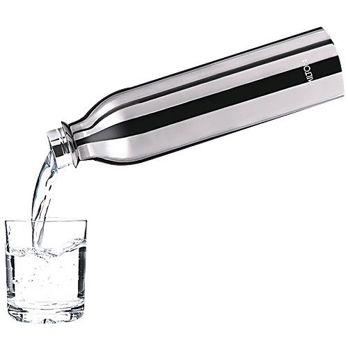 Milton Glitz 1000 Vacuum Insulated Thermosteel Bottle - Leak Proof, Silver, 950 ml