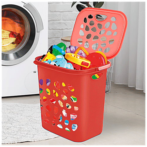 Buy Milton Hamper Laundry/Toy Organizer Basket BPA Free, Recyclable