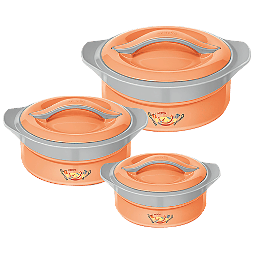 Buy Milton Zenith Casserole Jr Set Durable, Keeps Food Warm, Peach