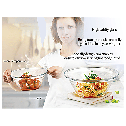 Treo Glass Bowl For Mixing/Serving, 1.65 l  