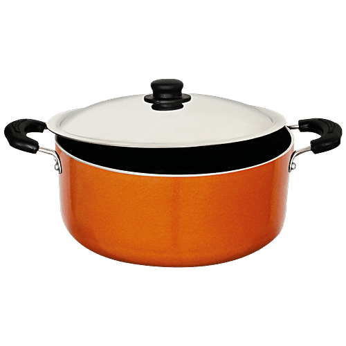 Iveo Aluminium Casserole - Non Stick Coated, 28 cm, Stainless Steel Lid, 4 L  