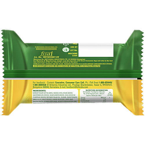 Britannia Nutrichoice Seeds Biscuits, 75 g 0% Maida & High Fibre