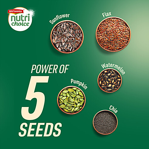 Britannia Nutrichoice Seeds Biscuits, 75 g 0% Maida & High Fibre