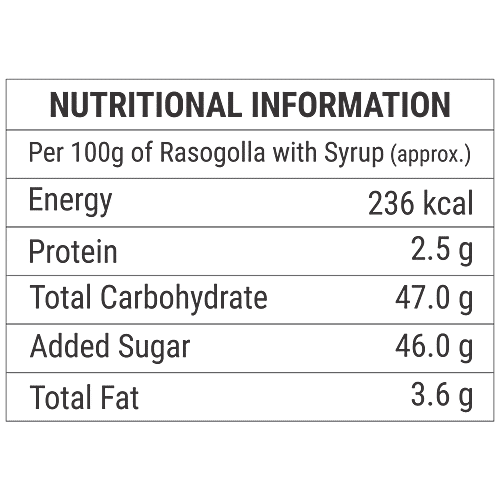 Redcow Dairy Rasogolla, 1 kg (20 pcs)